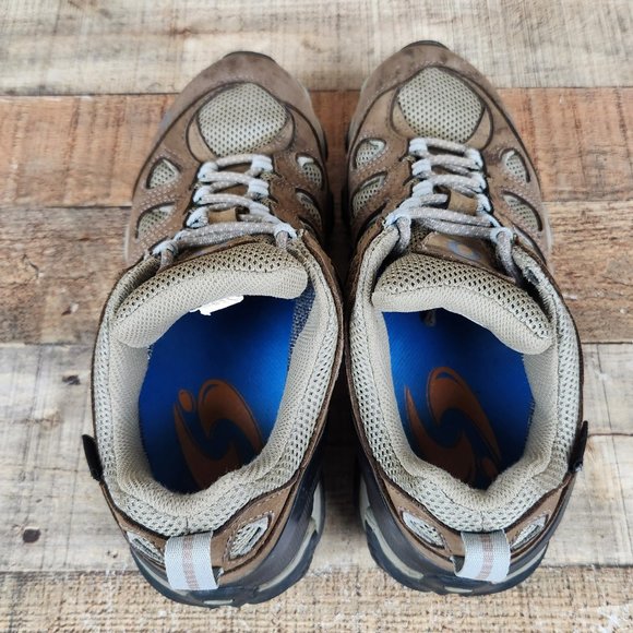 Oboz Sawtooth II Waterproof Women Sz 9.5 Low Hiking Shoes Tan Outdoor Shoes - Picture 6 of 9